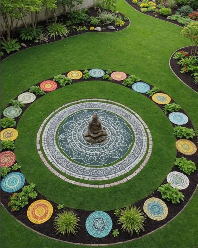 Peaceful Meditation Circle Space