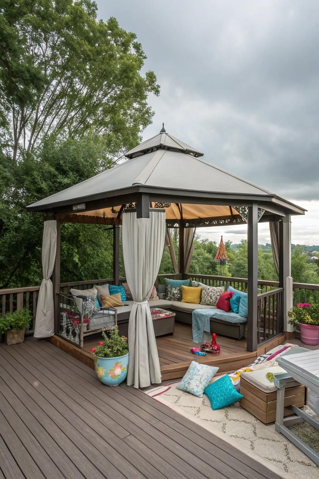 11. Family-Friendly Gazebo Space