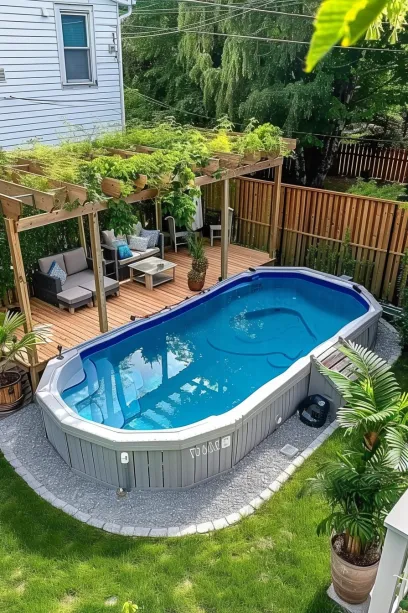 6. Privacy Fence and Pergola Setup - photo 4