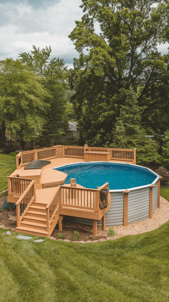 DIY Deck Ideas Built for Intex Pools
