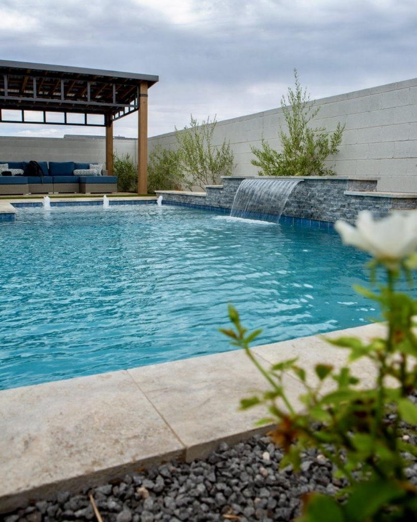 8. Urban Waterfall Pool Retreat