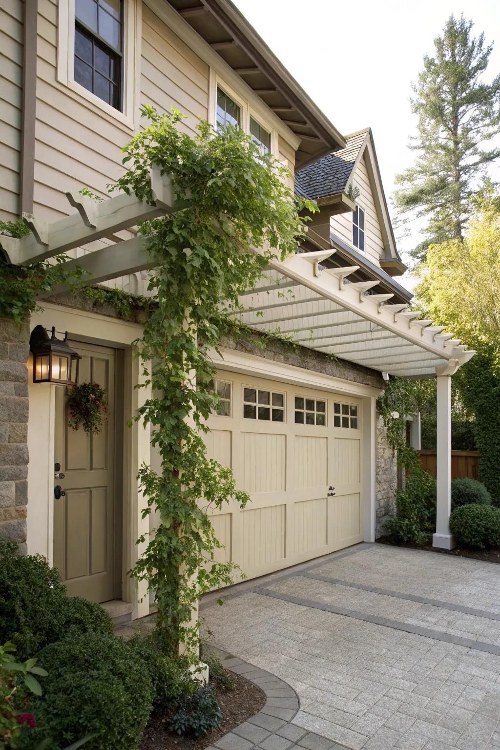10. Dress Up the Garage With a Pergola