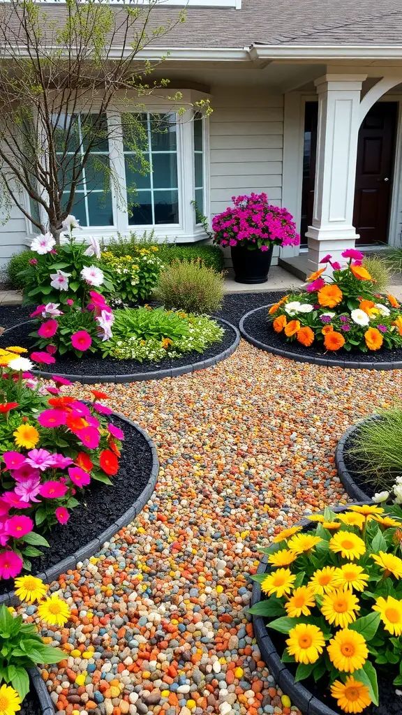 Colorful Gravel for a Bold Pop