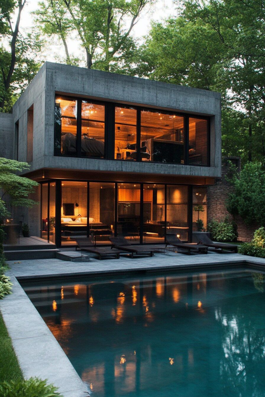 38 Tropical Modern Pool House Ideas - photo 10