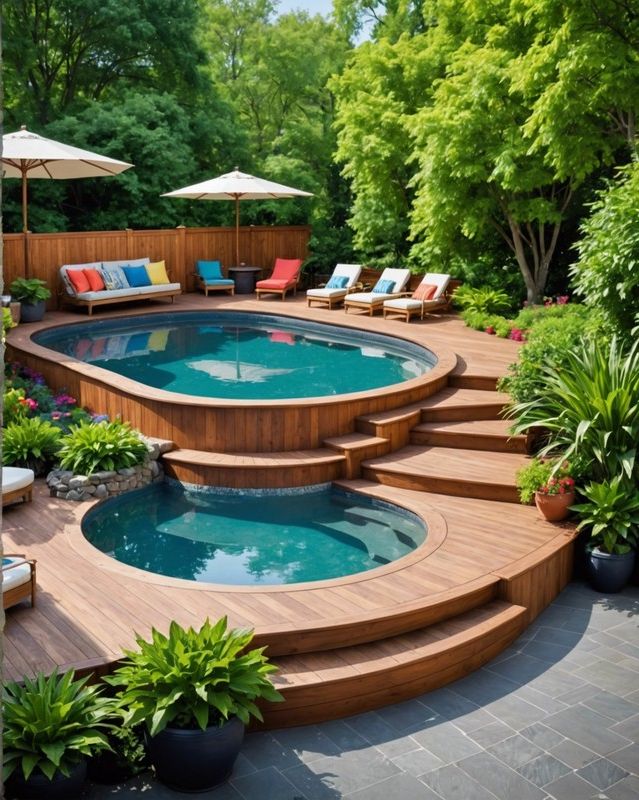 8) Upgraded Poolside Step Designs