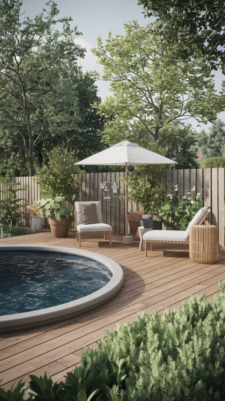 Small Above-Ground Pool Deck Ideas