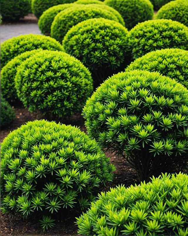 Yew Shrubs for Dense Privacy