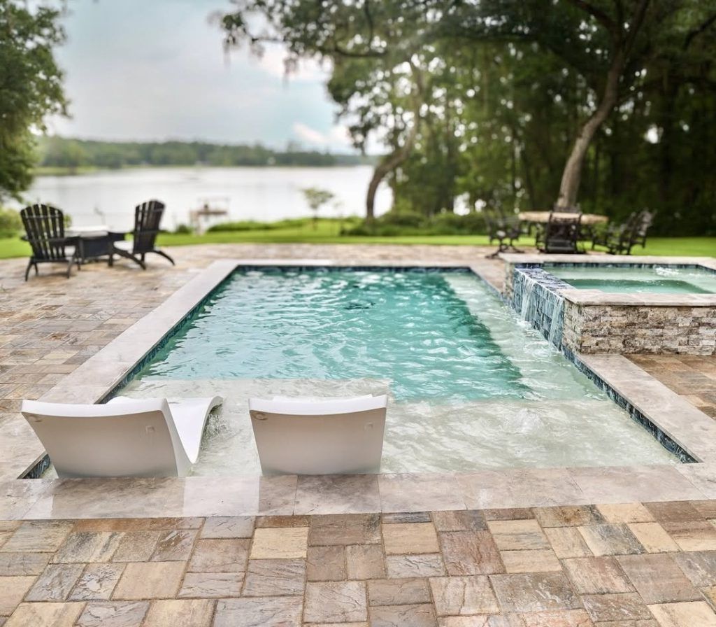 20. A Lakeside Pool for Sunny Days