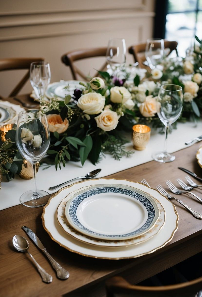 1) Mix Vintage and Modern China