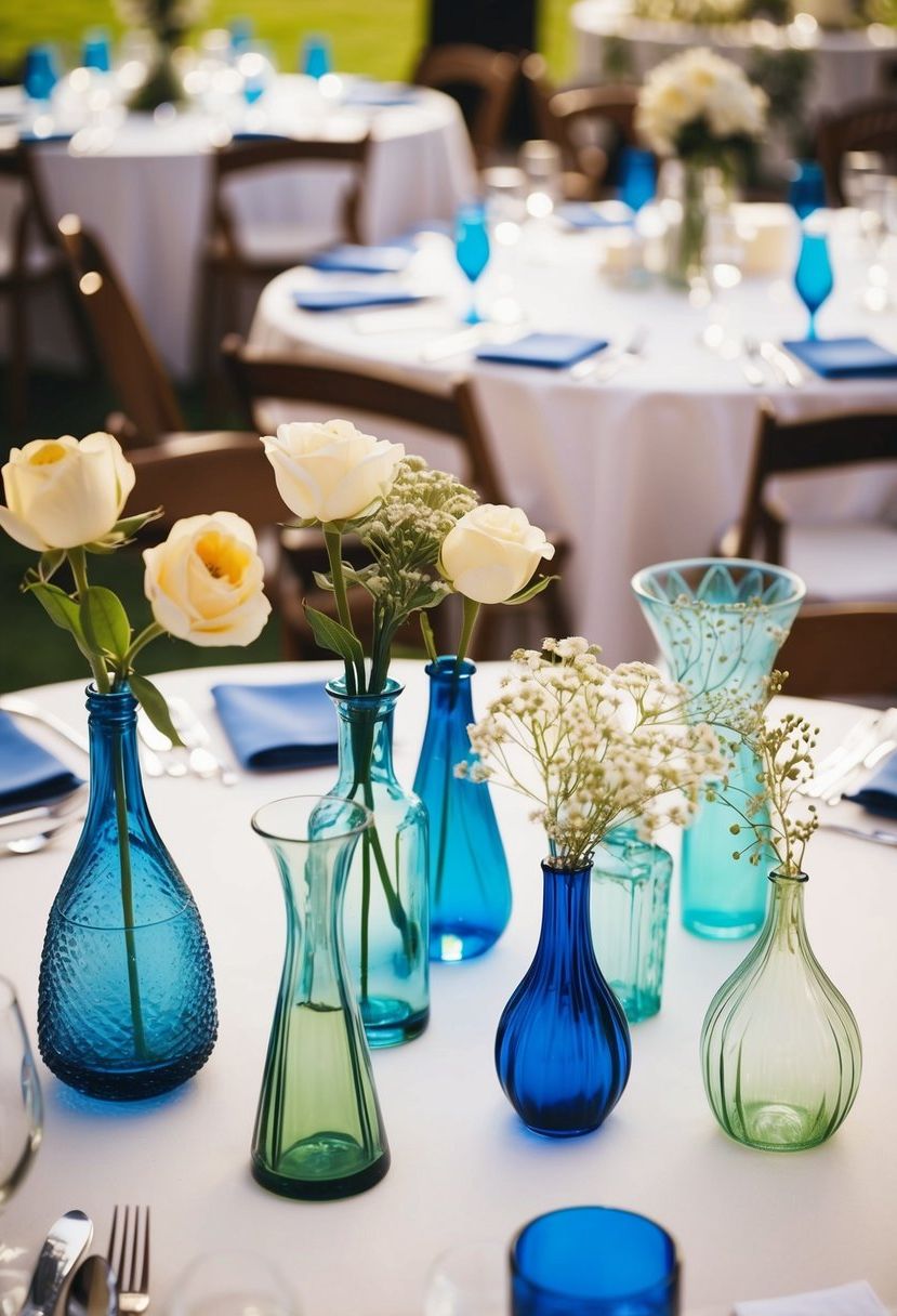 2) Mix Bud Vase Shapes for Extra Charm