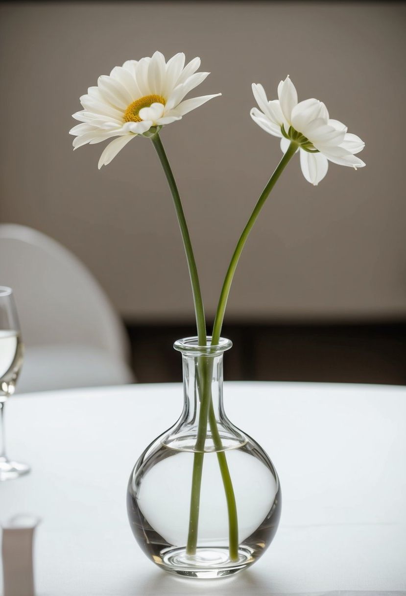 13) Highlight Single-Stem Flowers for Simplicity