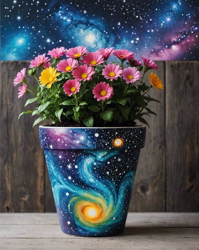 Cosmic Galaxy Pot Design