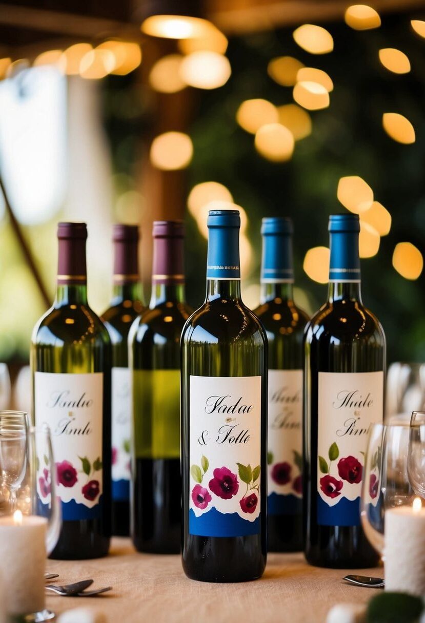 6) Hand-Painted Wine Bottle Decor