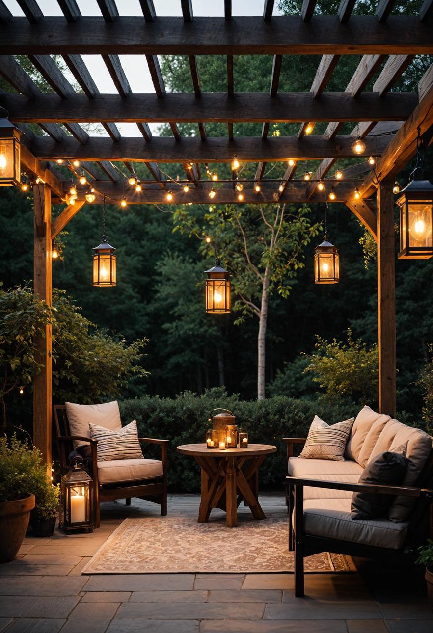 3. Rustic Countryside Pergola Patio Look - photo 2