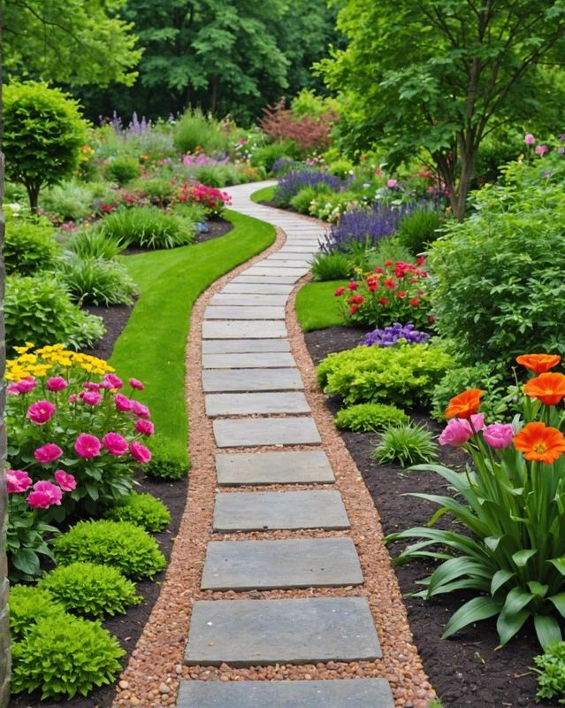 Gravel Paths with Edging