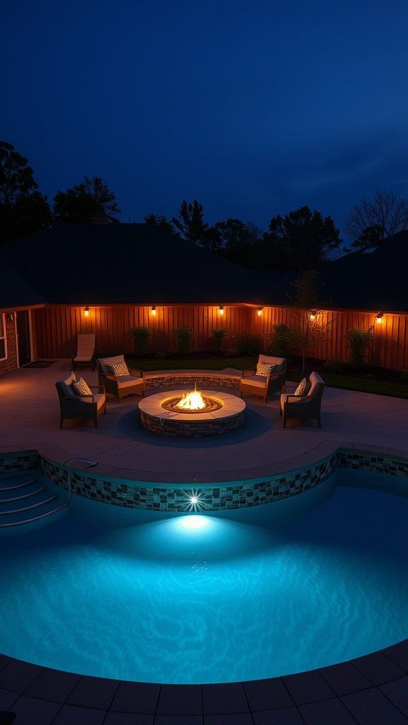 Fire Pit Lounge Ideas Near Your Pool