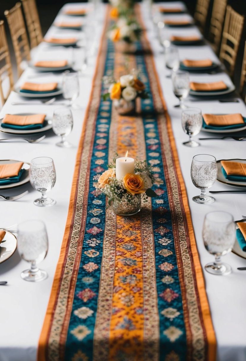 12) Try Distinctive Table Runners for Visual Appeal