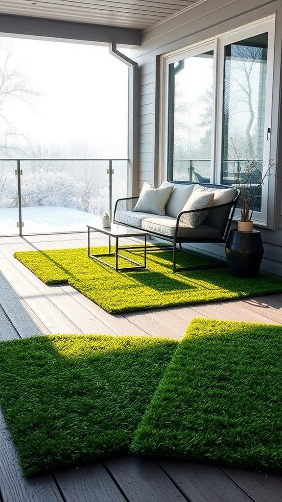 10) Faux Grass Mats