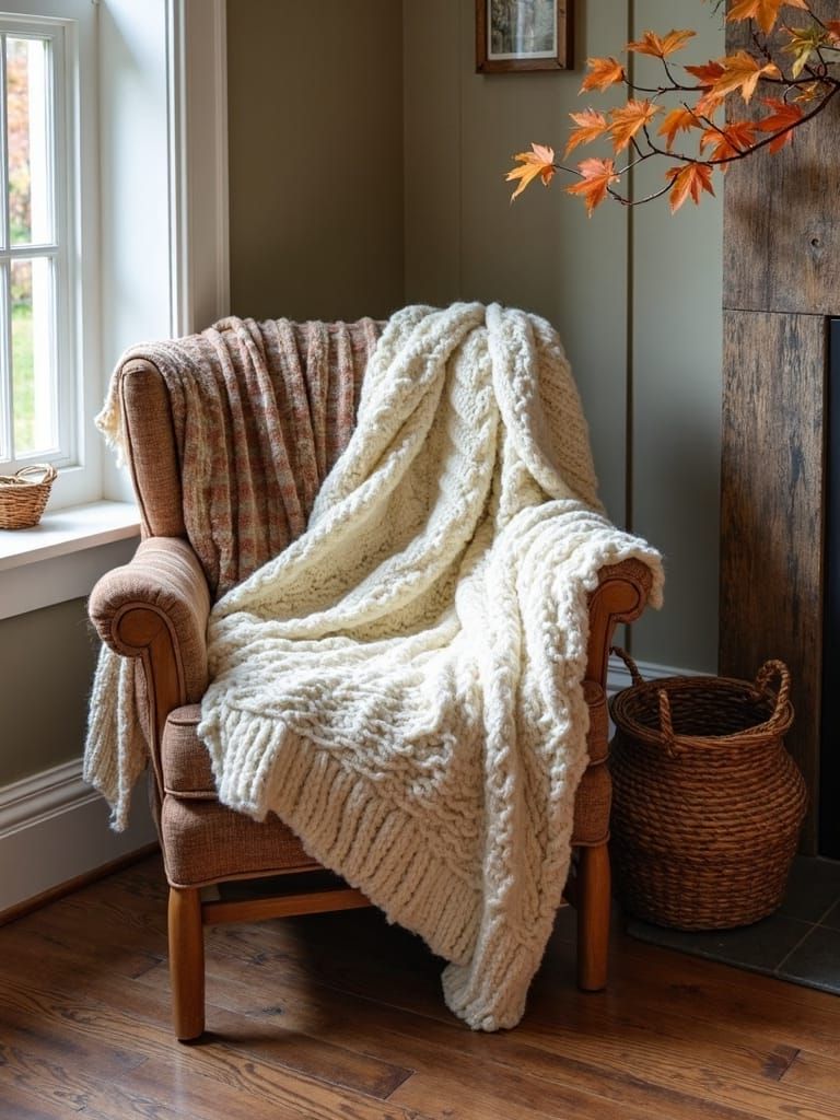 Add Warmth With Textured Throws