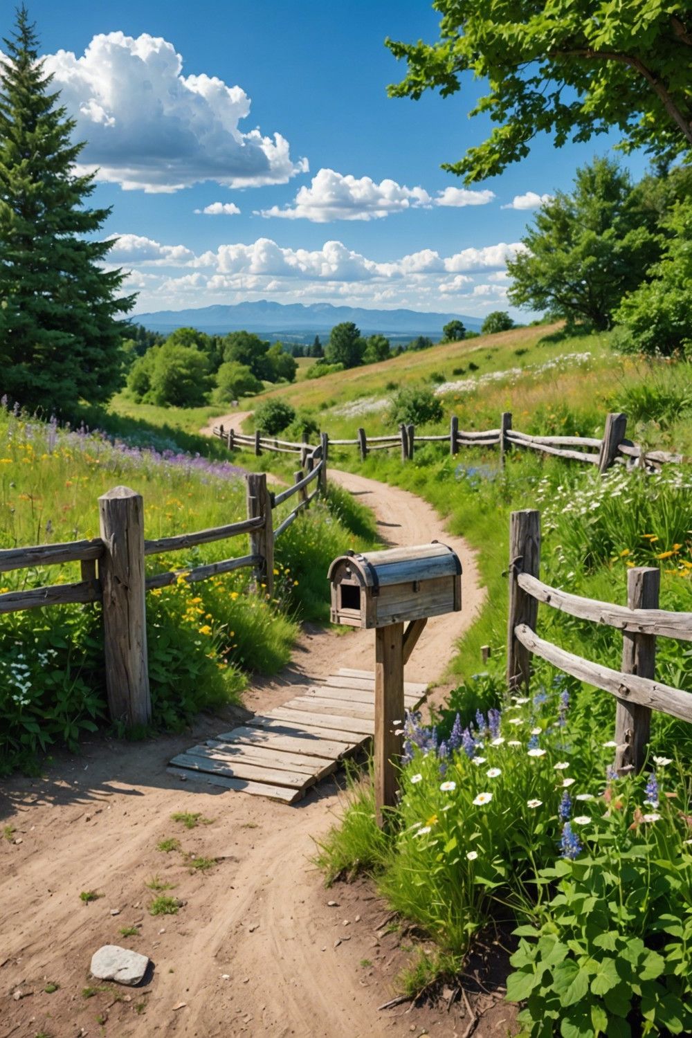 Country-Style Rustic Mailbox Retreat