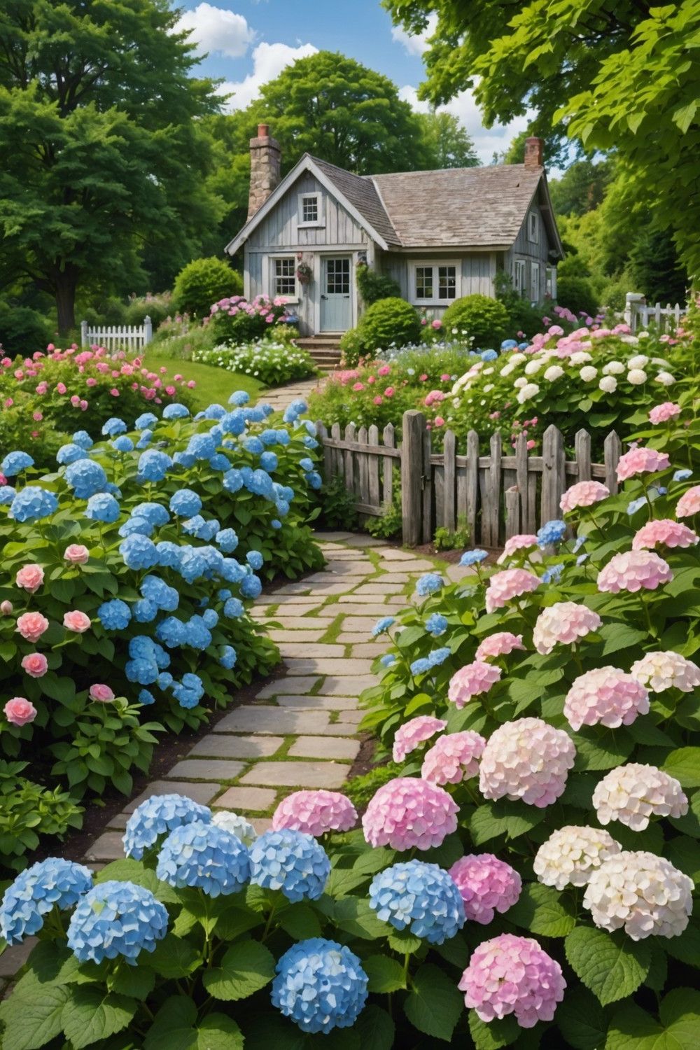 Growing Hydrangeas in a Cottage Garden