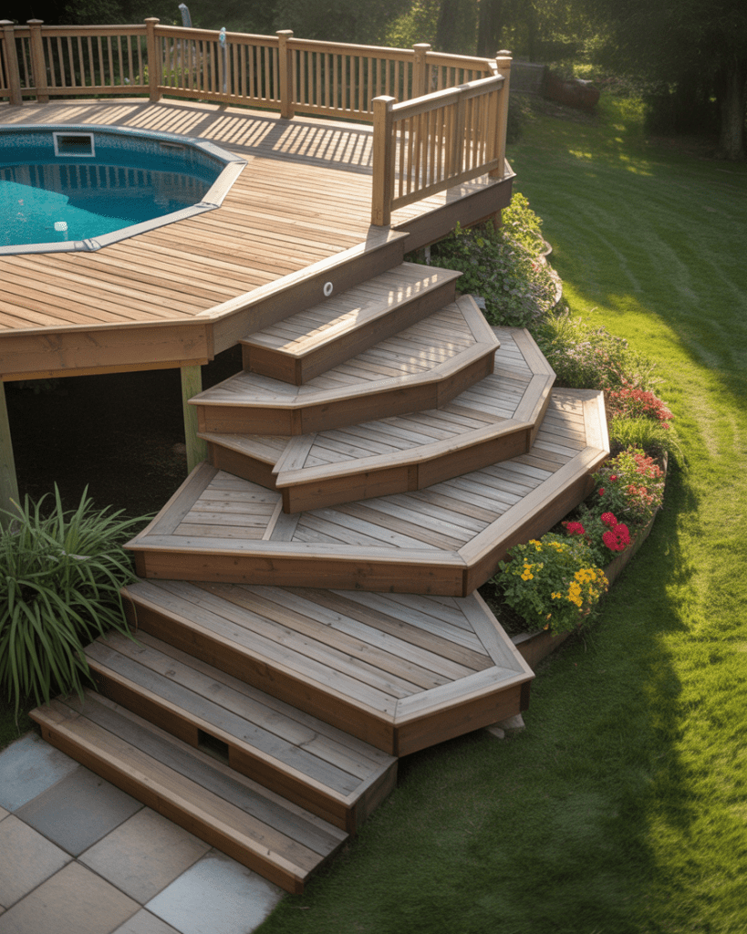 Tiered Platforms for Sloped Yards