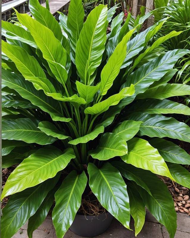 9. Bird's Nest Fern for Shelves