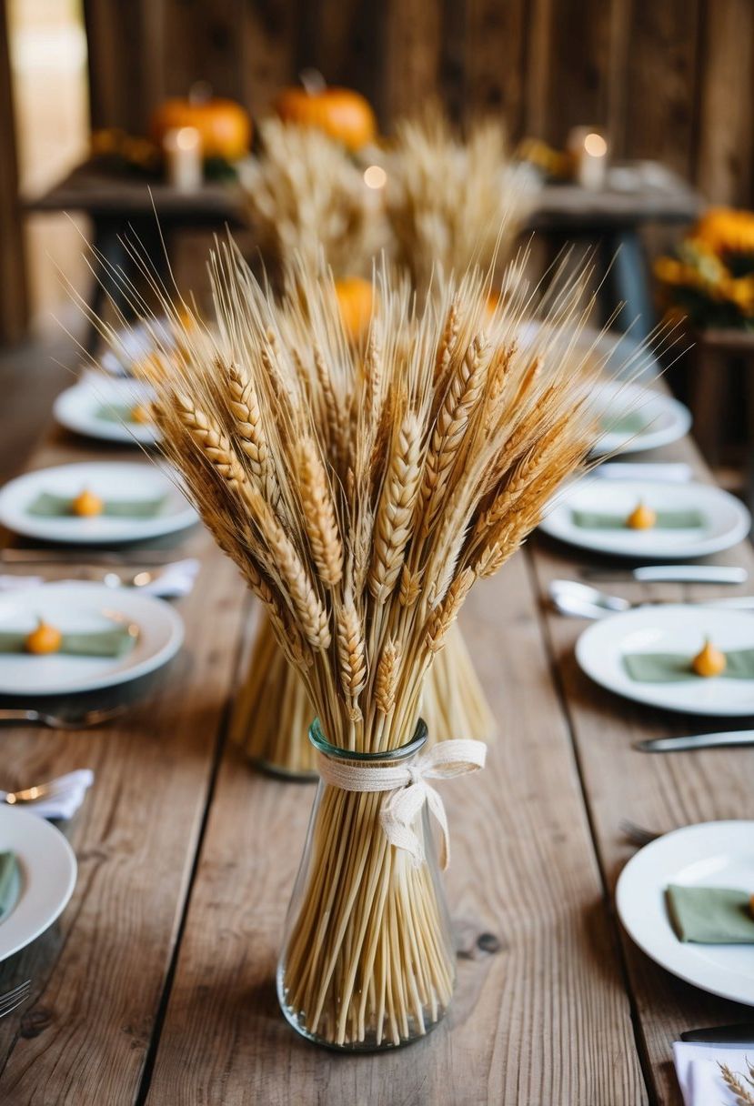 8) Dried Wheat Bundle Ideas