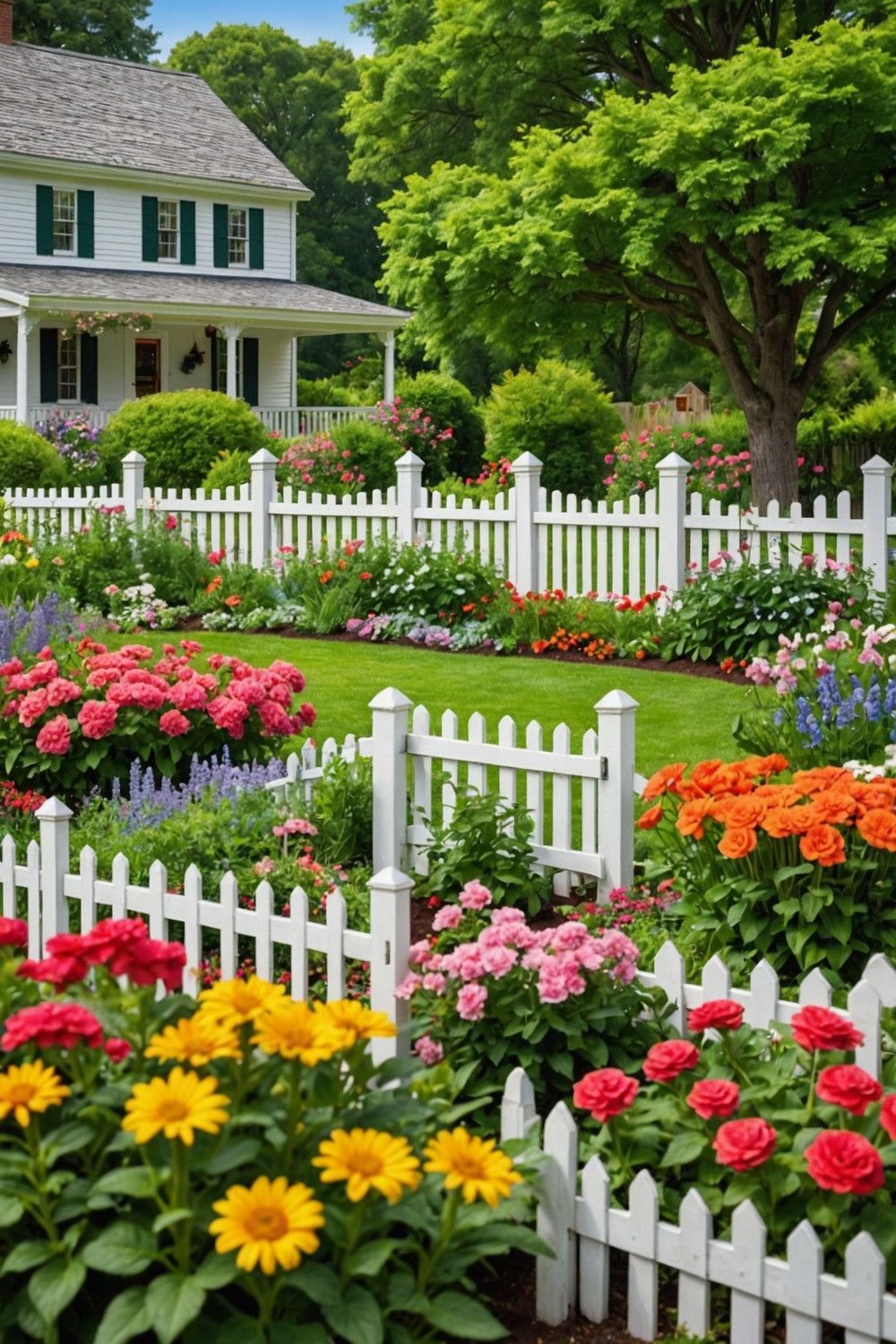 Classic Picket Fence Borders