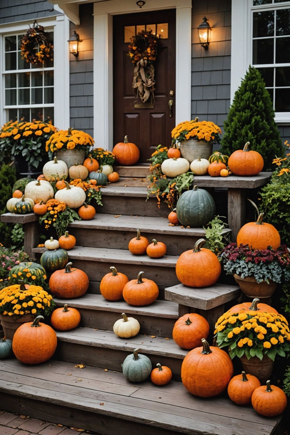 Decorating with Pumpkins
