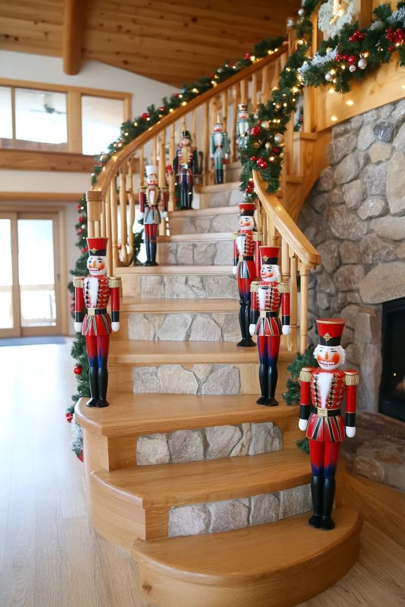 11. Nutcrackers Lining the Cabin Staircase - photo 2