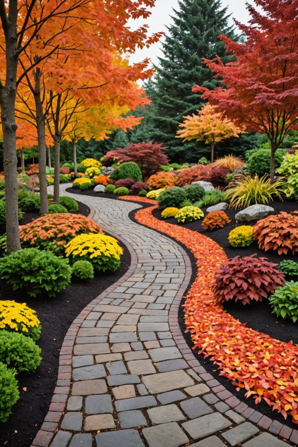 Build a Mulch Pathway for Fall