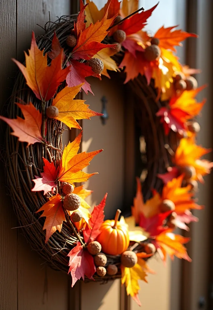 3. Cozy Fall Wreath