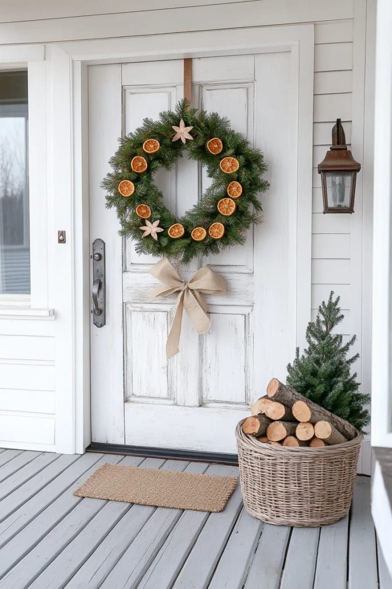 29. Dried Orange Wooden Star Wreath