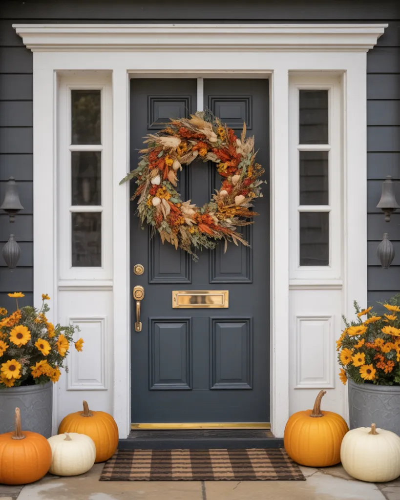 15. Bold Fall Wreath Ideas for Doors - photo 2