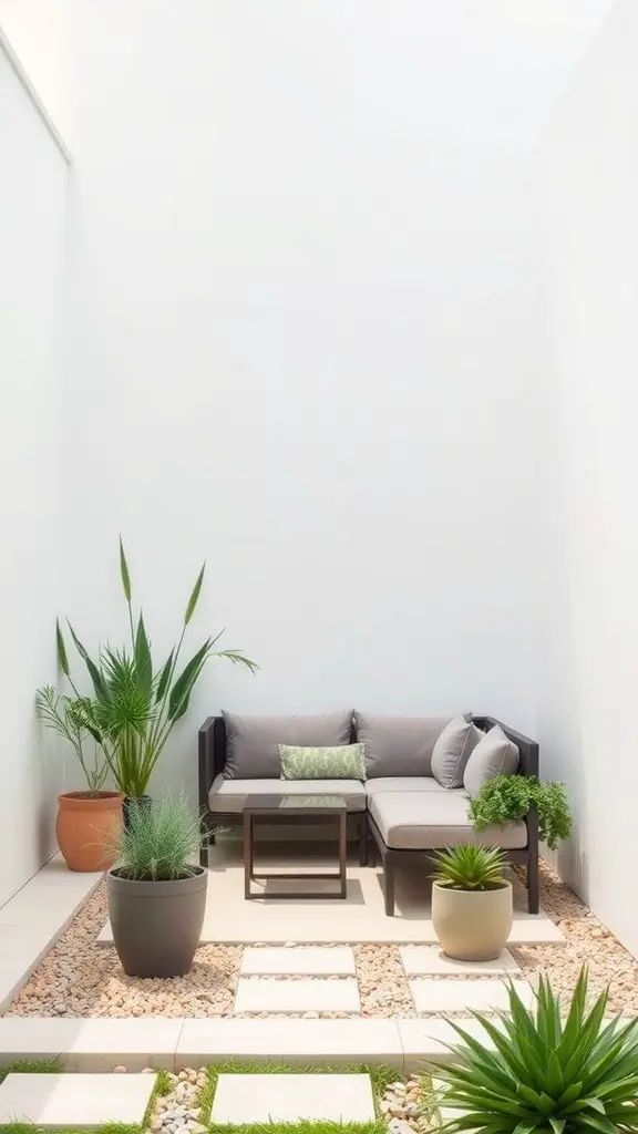 2. Modern Patio Paradise for Minimalist Calm