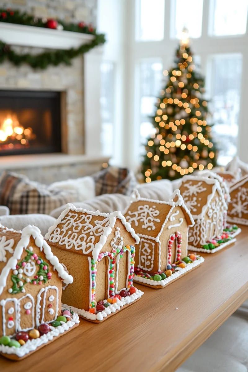 29. Gingerbread Houses as Edible Party Decor