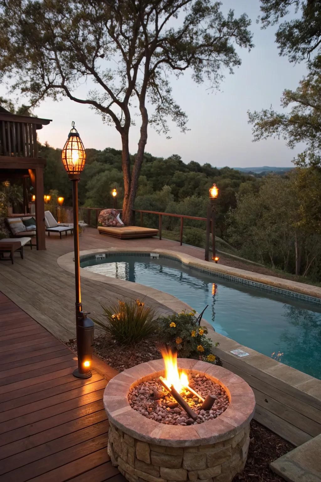 Add Fire Pits and Torches
