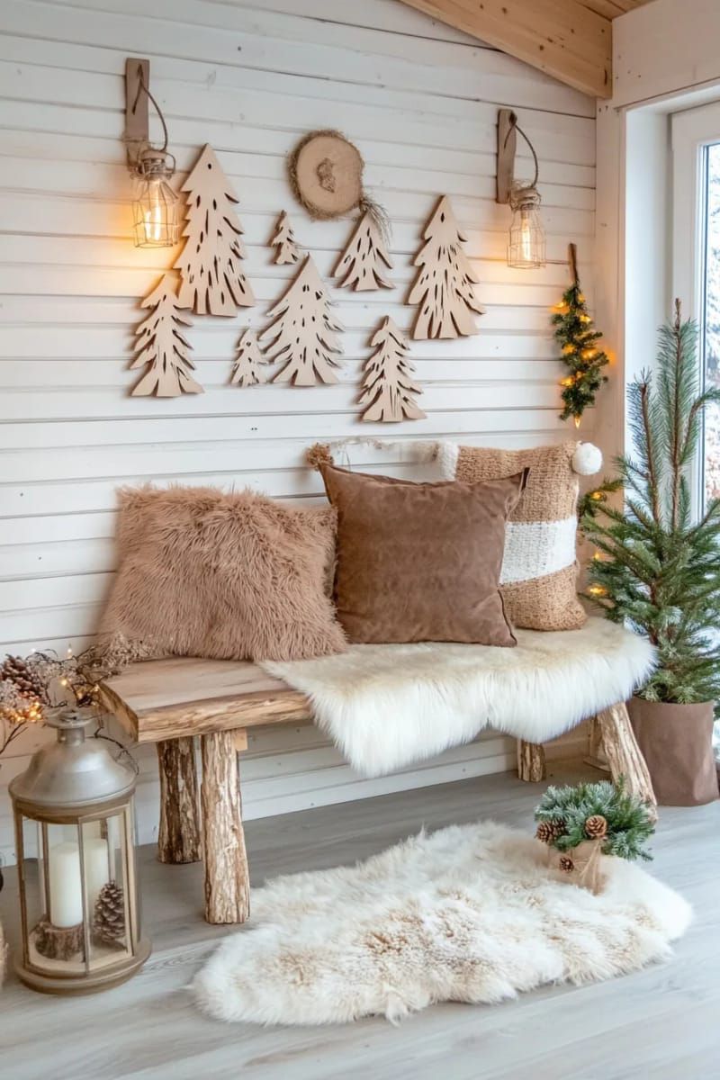 5. Scandinavian wooden tree cutout design - photo 2