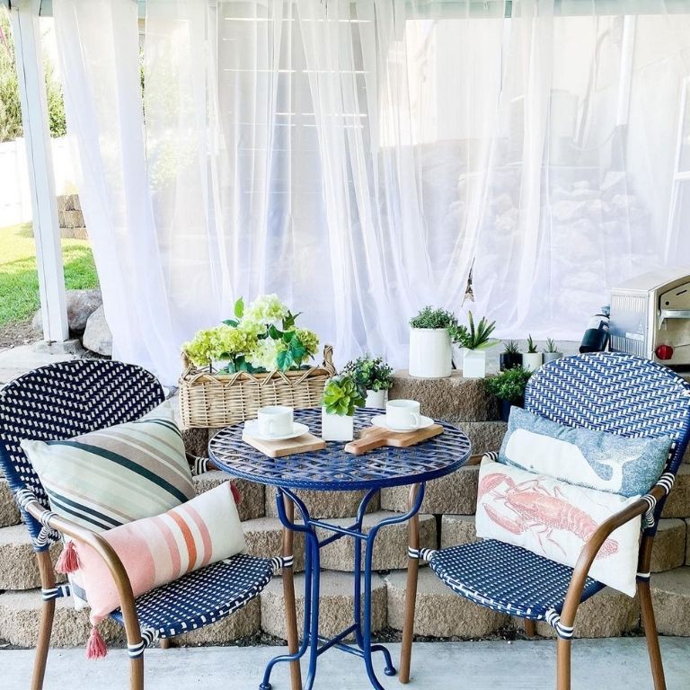 Add Privacy Curtains for a Homey Touch