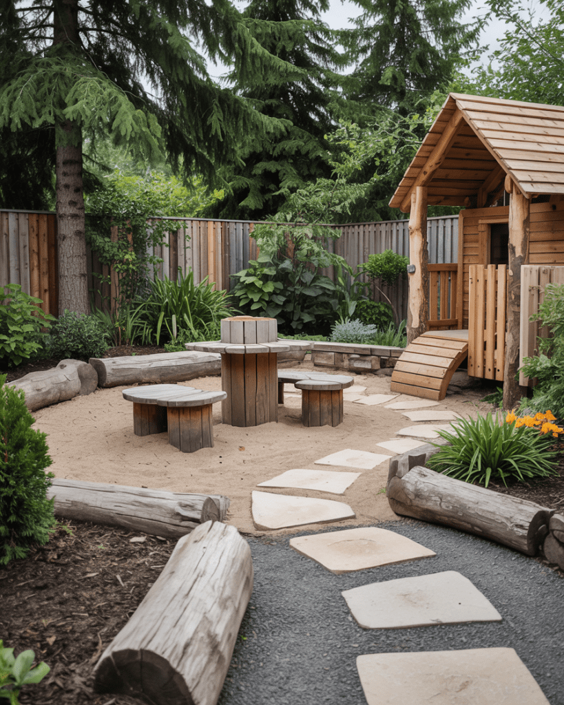 Natural Play Area for Kids