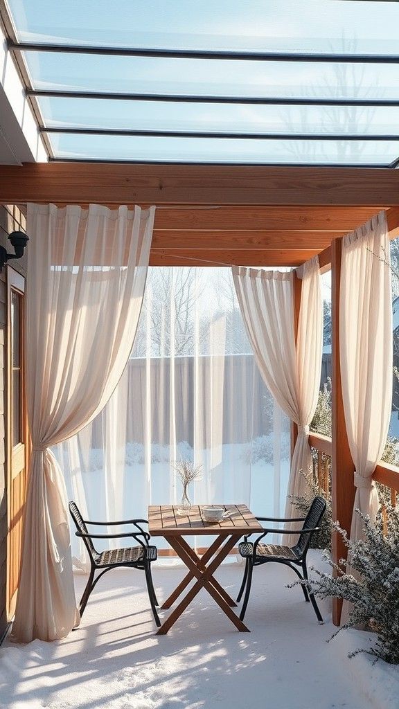 Wooden Pergolas With Clear Roofing