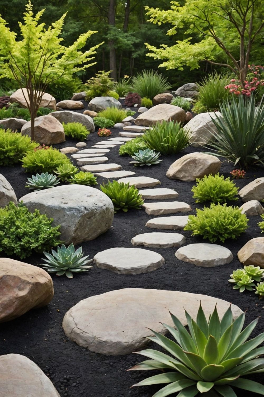 Add Boulders to a Rock Garden