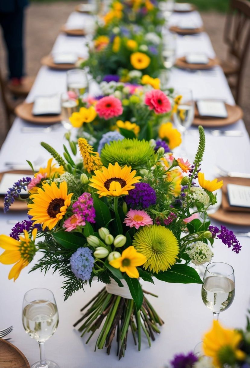 1) Spring Wildflower Bouquet Ideas