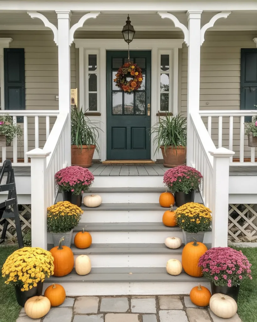 1. Welcome Guests With Pumpkins and Mums - photo 2