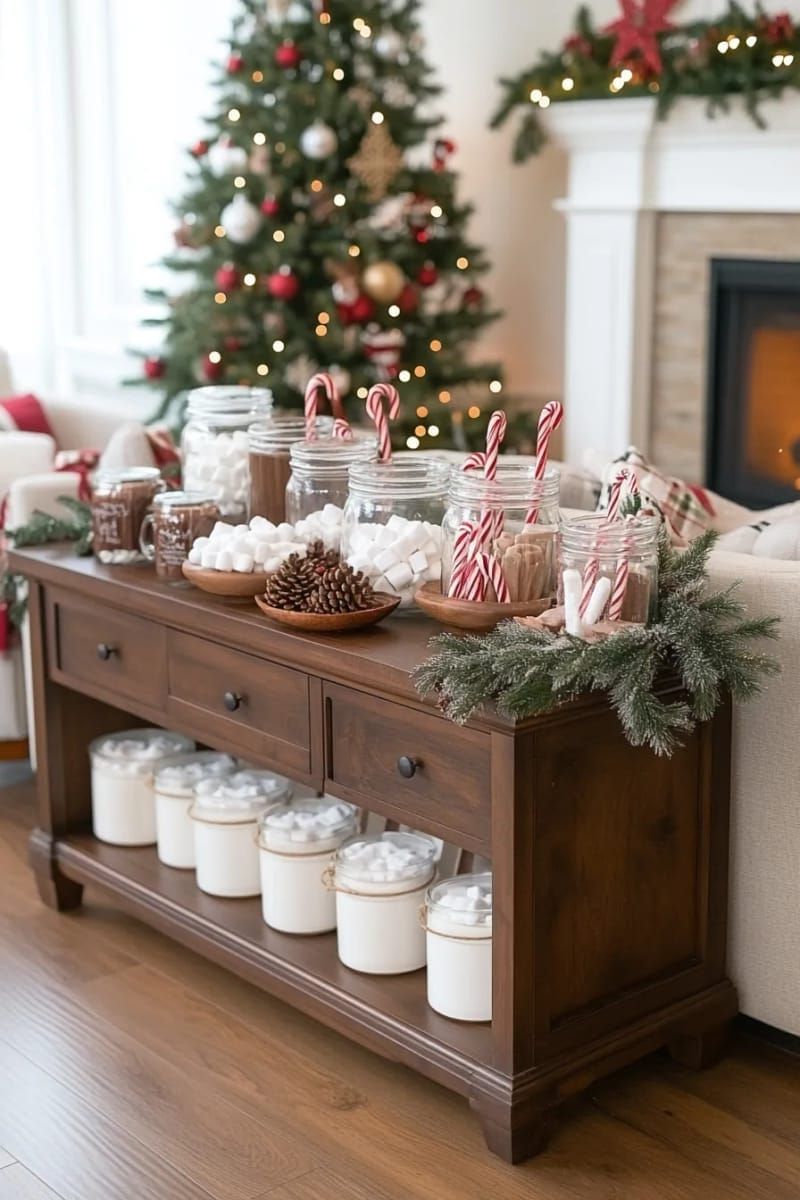 2. Hot Chocolate Bar With Pinecones and Candy Canes - photo 3