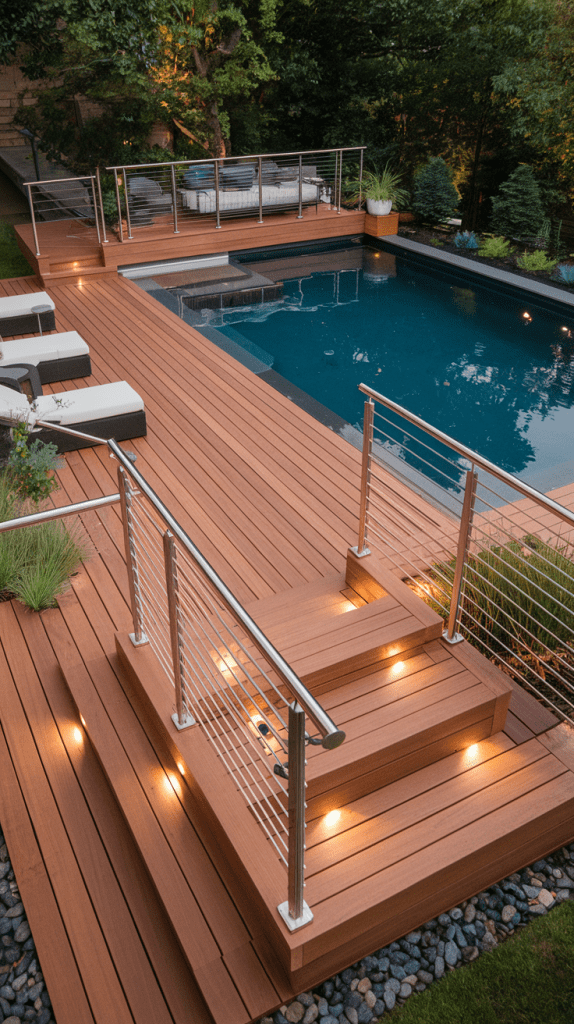 Trex Decking for Above Ground Pools