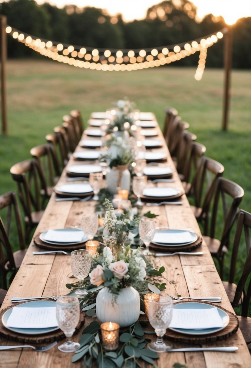 7) Rustic Wooden Table Ideas