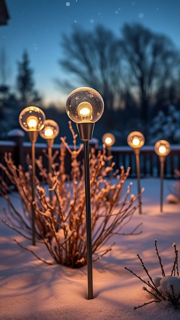 Garden Stakes with Built-In Lights