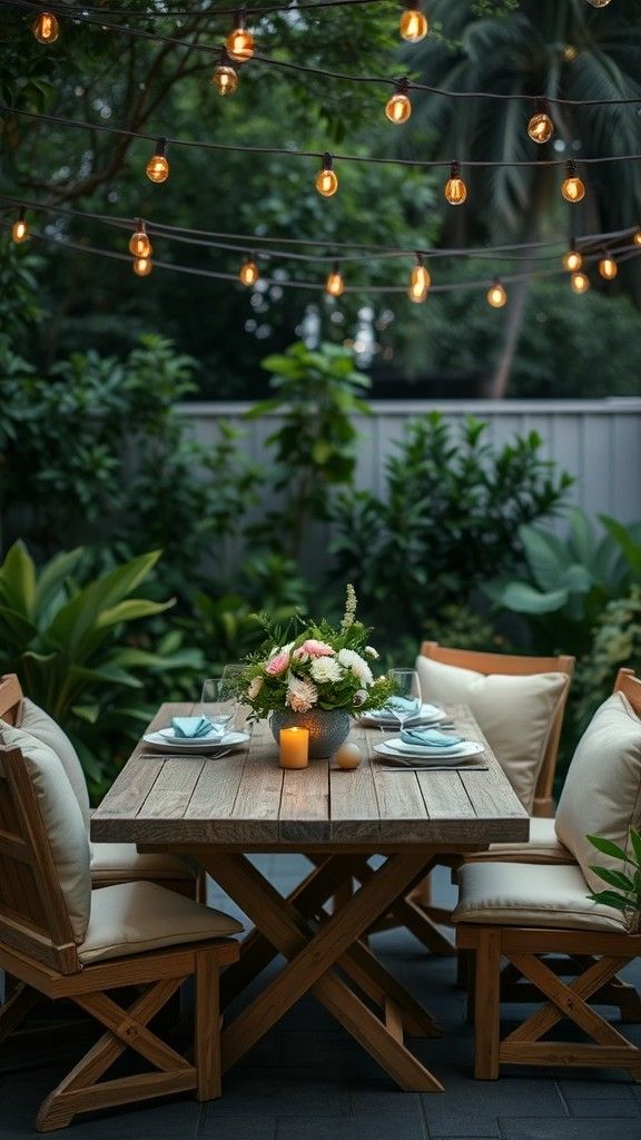 How to Set Up an Outdoor Dining Space